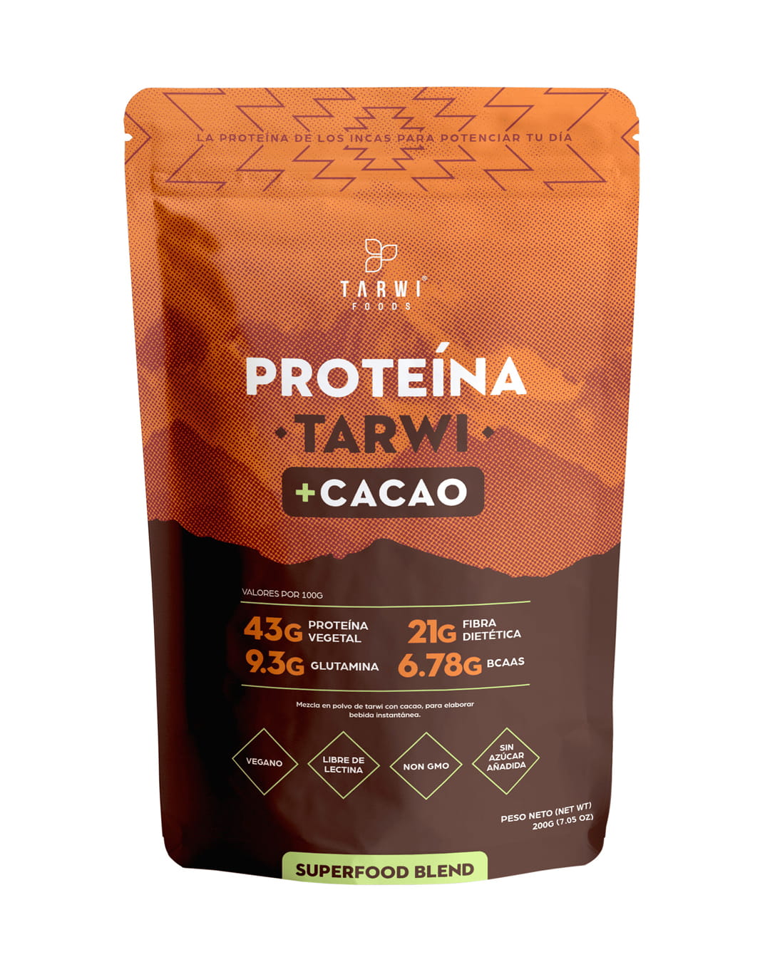 Proteína de Tarwi con Cacao 200g - envase frontal