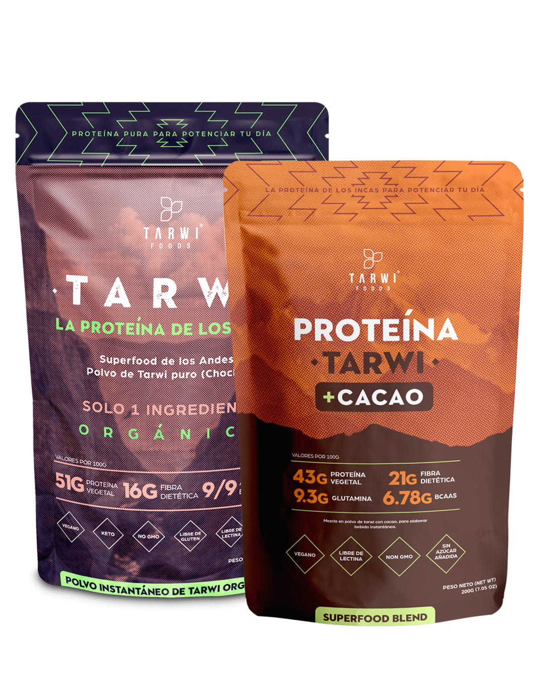 Pack Cacao y Natural - Proteína de Tarwi